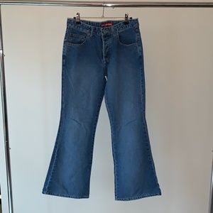 Unionbay Juniors Size 7 Dark Denim Bell Bottoms